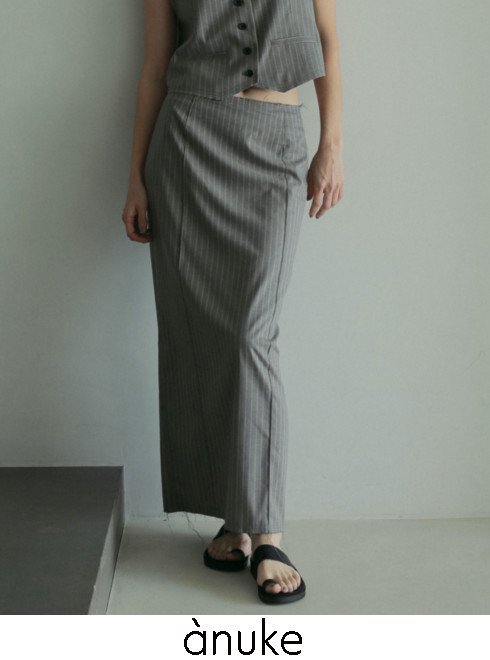 anuke(̡)<br>Cutoff Pencil Skirt  25ղͽ62510802ۥ󥰡ޥ ͽ : 4ܡ25ղƼ