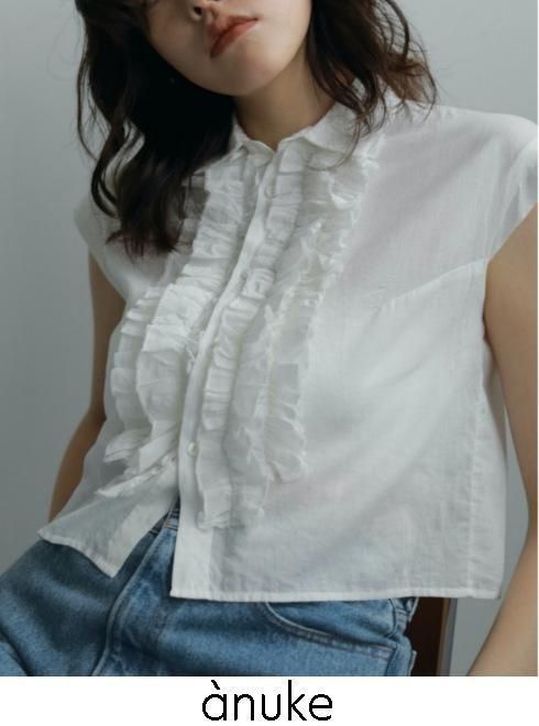 anuke(̡)<br>Sleeveless Frill Blouse  25ղơ62510418ۥġ֥饦  25ղƼ