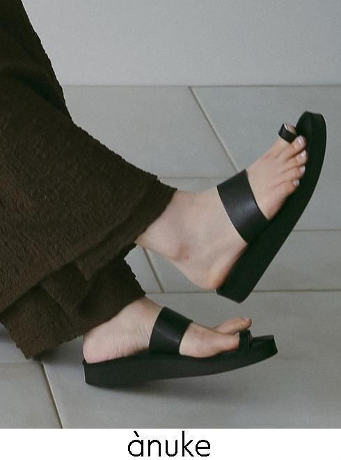 anuke(̡)<br>Ecoleather Belt Sandals  26ղͽ62511004ۥ 26ռٻ4~