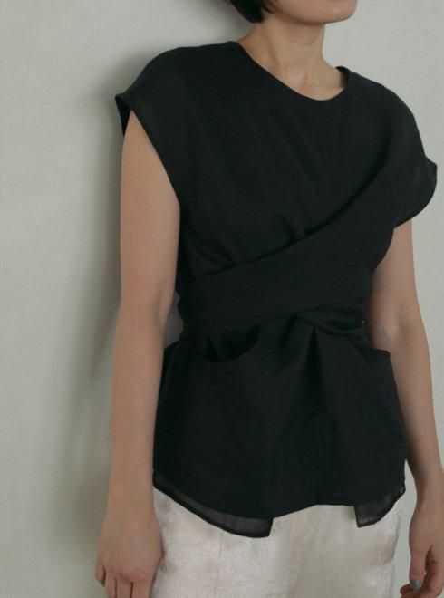 anuke アンヌーク Linen Cachecoeur Tops