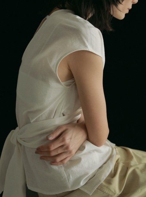 anuke アンヌーク Linen Cachecoeur Tops