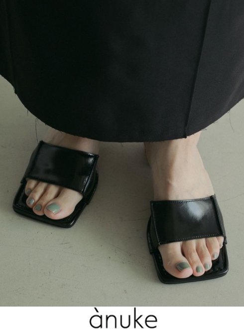 anuke(̡)<br>Square Ecoleather Sandals  25ղͽ62511005ۥ ͽ : 5ܡ25ղƼ