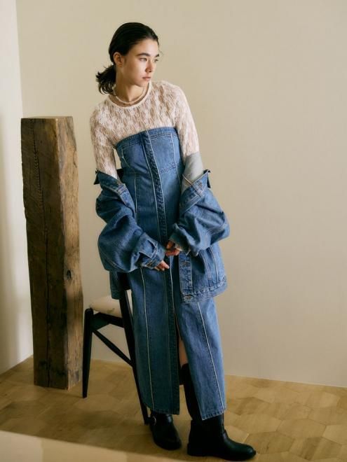 Ungrid (アングリッド)デニムベアワンピース 25春夏