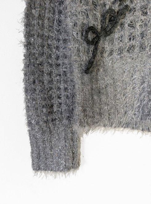 (セール30%OFF) FURFUR / ファーファー シャイニーリボンセーター  24秋冬 RWNT245064 FURFUR （ファーファー)シャイニーリボンセーター 24秋冬