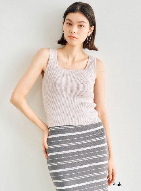 COCODEAL (ココディール）ラメスクエアタンクトップ 25春夏