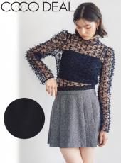 (セール50%OFF) COCODEAL / ココディール  オーガンジーボレロ×シアータートルプルオーバー  25春夏 75118504 COCODEAL (ココディール）オーガンジーボレロ×シアータートル