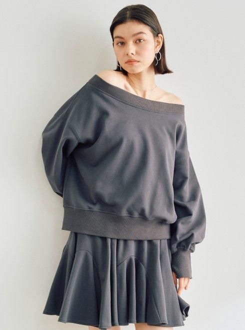 裏毛オフショルオーバーサイズトップス｜PETAL ONLINE（ペタル