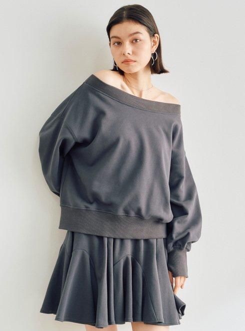 ココディール　スカート COCODEAL (ココディール）裏毛サーキュラーミニスカート 25春夏