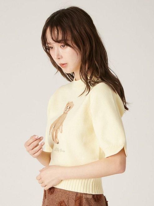Lily Brown （リリーブラウン)シャーリングフリルトップス 25春