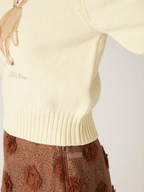Lily Brown （リリーブラウン)LilyBearニット 25春夏