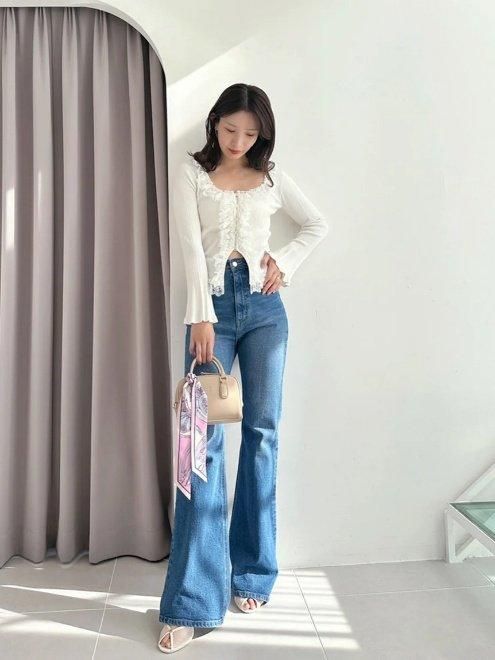 snidel (スナイデル)Sustainaブーツカットデニム 25春夏 snidel (スナイデル)Sustainaブーツカットデニム 25春夏