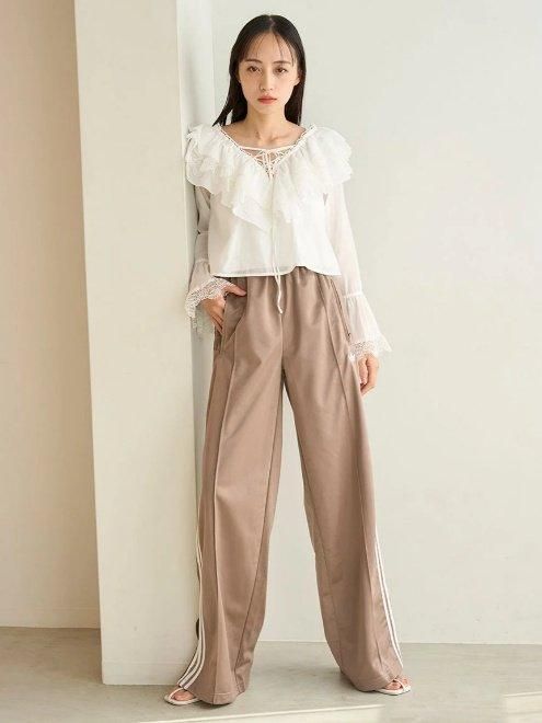 SNIDEL｜バリエレースブラウス | Rakuten Fashion(楽天