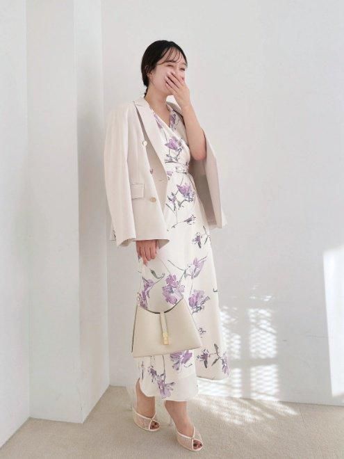 snidel （スナイデル）ペイントフラワープリントワンピース 25春
