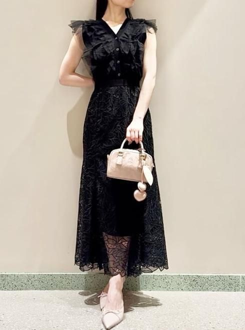 snidel （スナイデル）カットワークセミフレアスカート 25春夏
