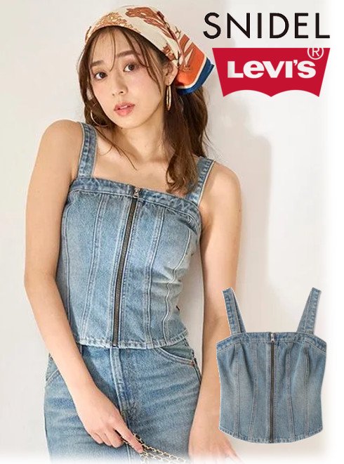 snidel ʥʥǥ<br>Levi'sǥ˥ӥ  25ղͽSWFB251058ۥߥ롦٥ȥåסӥ ͽ : 3ܡ