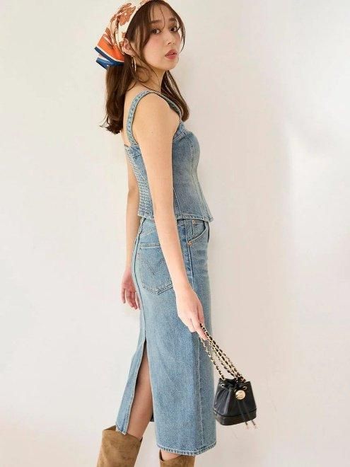 snidel （スナイデル）Levi's別注デニムビスチェ 25春夏