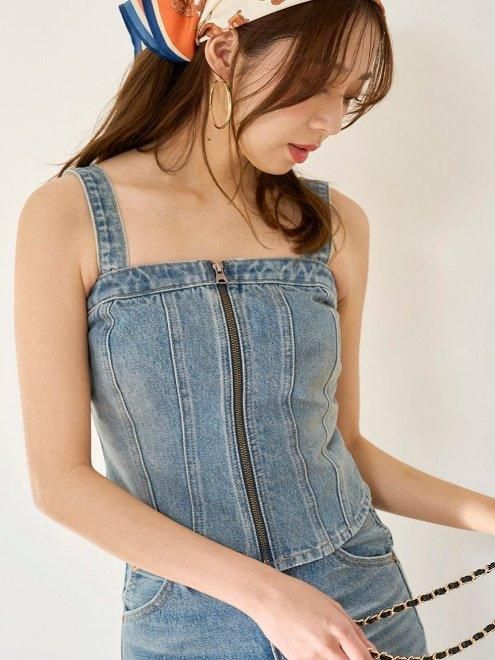 snidel （スナイデル）Levi's別注デニムビスチェ 25春夏