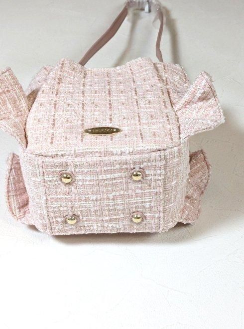 Maison de FLEUR｜ツイードフリルハンドルショルダーバッグ