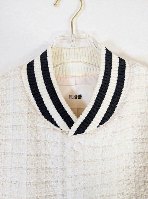 FURFUR ツイードスタジャン