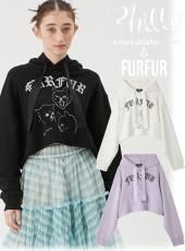 FURFUR （ファーファー)ドットチュールフリルコサージュ