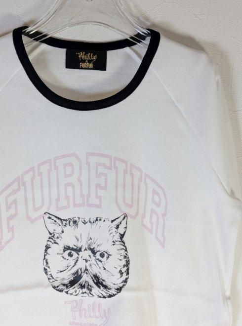 FURFUR｜【Philly chocolate】キャットプリントTシャツ