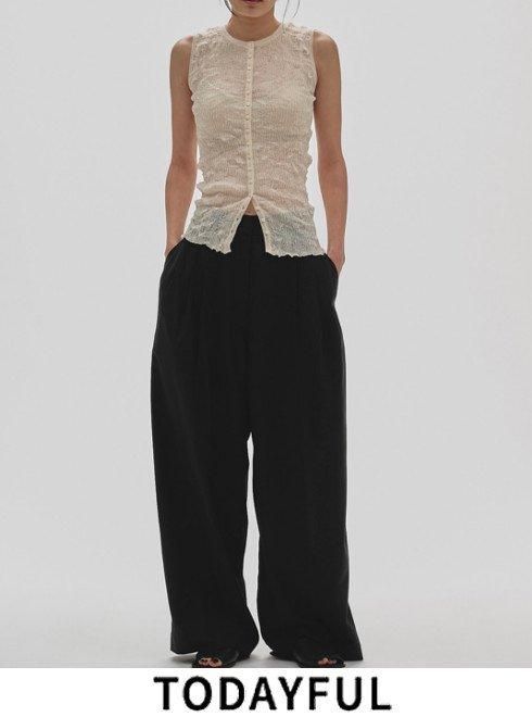 トゥデイフル TODAYFUL (トゥデイフル）Lightweight Tuck Trousers☆ 25秋冬