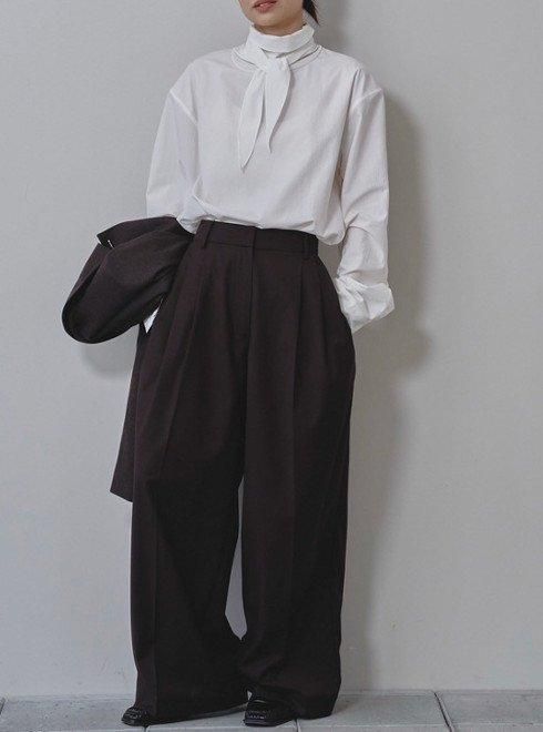TODAYFUL (トゥデイフル）Lightweight Tuck Trousers☆ 25秋冬