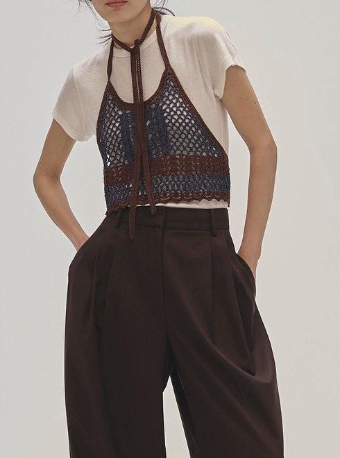 TODAYFUL (トゥデイフル)Crochet Knit Bustier☆ 25秋冬予約 TODAYFUL (トゥデイフル)Crochet Knit Bustier☆ 25秋冬予約