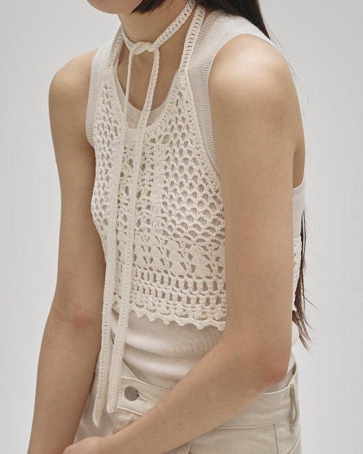 TODAYFUL (トゥデイフル)Crochet Knit Bustier☆ 25秋冬予約 TODAYFUL (トゥデイフル)Crochet Knit Bustier☆ 25秋冬予約