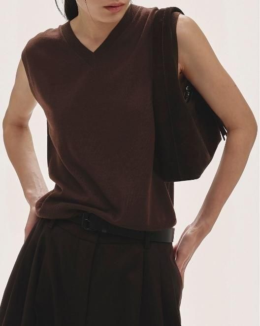 TODAYFUL (トゥデイフル）Seamless Knit Vest 25秋冬予約