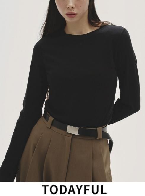 TODAYFUL Border Long T-shirts チャコールグレー TODAYFUL Border Long T-shirts チャコールグレー Border Long T