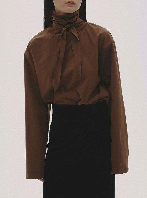 トップス todayful Roundhem Tie Blouse TODAYFUL (トゥデイフル）Roundhem Tie Blouse☆ 25秋冬予約【12520408