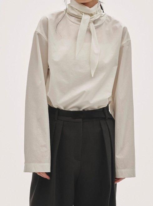 TODAYFUL (トゥデイフル）Roundhem Tie Blouse☆ 25秋冬予約【12520408