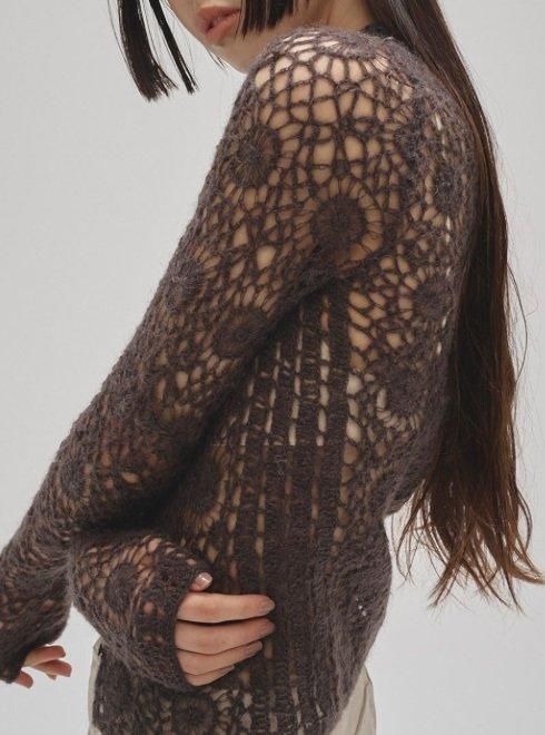 TODAYFUL (トゥデイフル）Mohair Crochet Knitshirts☆ 25秋冬