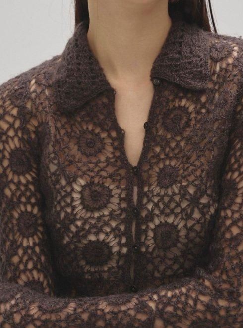 TODAYFUL (トゥデイフル）Mohair Crochet Knitshirts☆ 25秋冬
