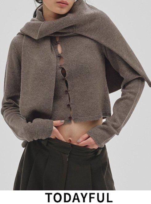 トップス todayful Cashmere Compact Cardigan TODAYFUL (トゥデイフル）Cashmere Compact Cardigan☆ 25秋冬