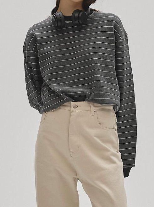 トップス todayful Border Long T-shirts brown TODAYFUL (トゥデイフル）Border Long T-shirts☆ 25秋冬予約