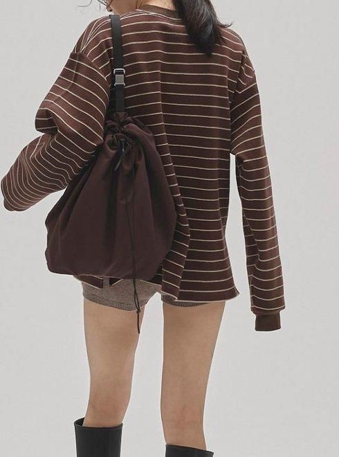 トップス todayful Border Long T-shirts brown TODAYFUL (トゥデイフル）Border Long T-shirts☆ 25秋冬予約