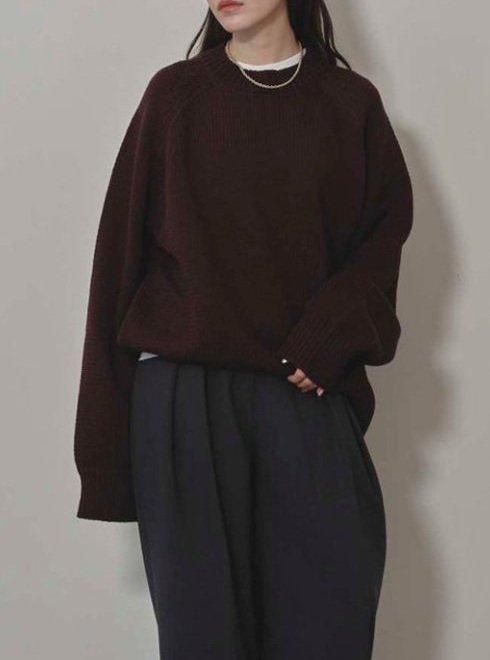 TODAYFUL (トゥデイフル）Raglan Knit Pullover☆ 25秋冬予約