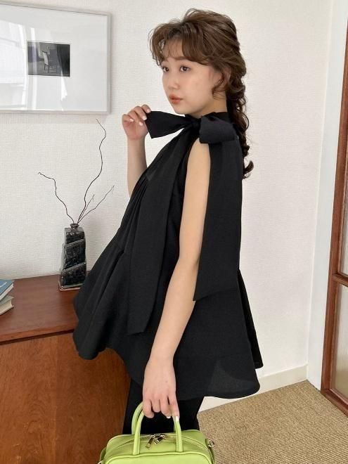 Lily Brown （リリーブラウン)アメスリティアードブラウス 25春