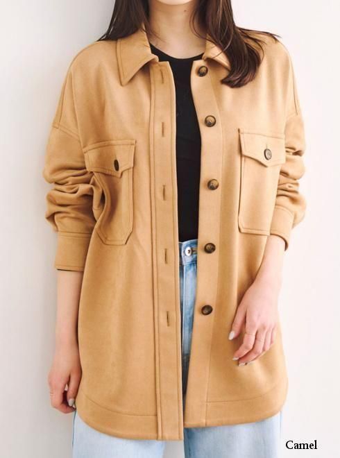 SOLD OUT】COCODEAL ココディール スウェードシャツブルゾン