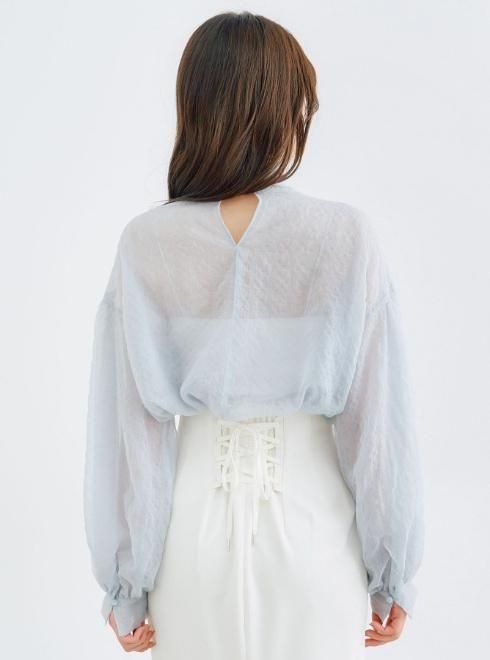 COCODEAL (ココディール）シアーリボンブラウス 25春夏.【75218252