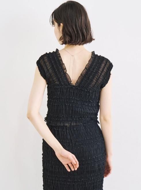 COCO DEAL フリルシャーリングオフショルトップス ピンク　25ss フリルシャーリングオフショルトップス｜PETAL ONLINE（ペタル