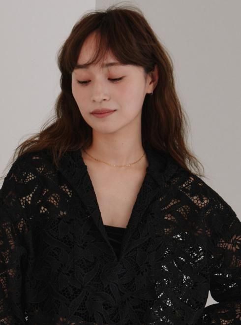 hella (ヘラ)flower lace hoodie 25秋冬【h253-13】スウェット