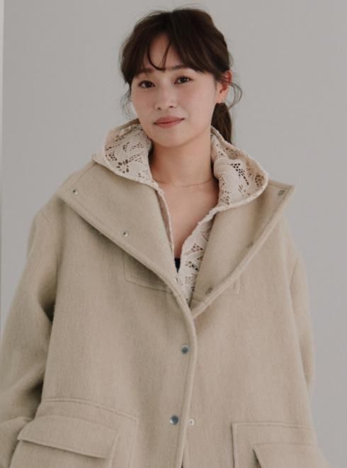 hella (ヘラ)flower lace hoodie 25秋冬【h253-13】スウェット