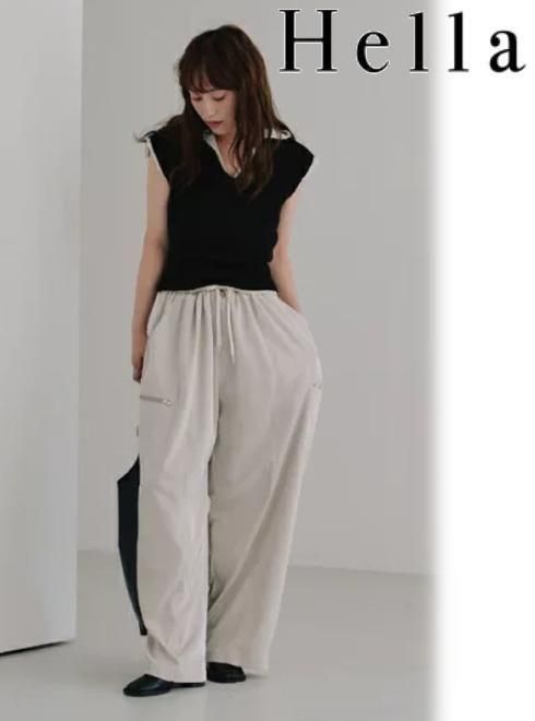 hella (إ)<br>drawstring gloss pants  25ߡh253-32ۥѥ 