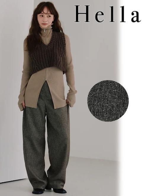 hella (إ)<br>silk nep cocoon pants  25ߡh253-31ۥѥ bf25