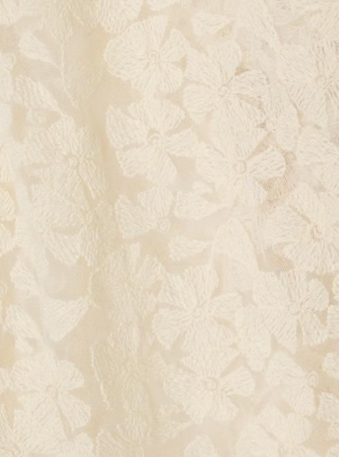 【新品】Hella tulle embroidery shirt アイボリー hella,tulle embroidery shirt