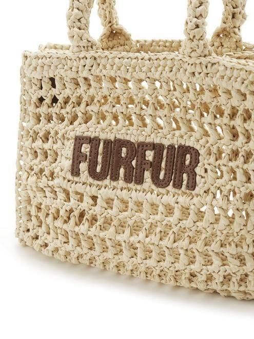 FURFUR （ファーファー)ラフィアロゴトートバッグ 25春夏