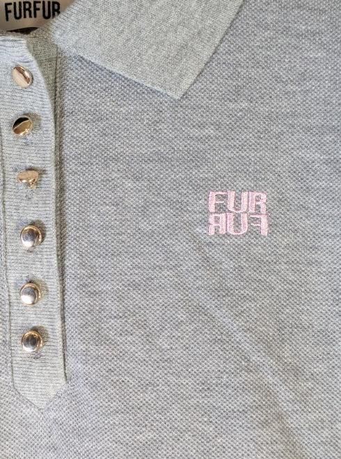 FURFUR ロゴ刺繍ポロシャツミニワンピース ロゴ刺繍ポロシャツミニワンピース(ミニワンピース)｜ワンピース